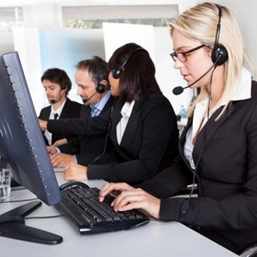 Agents at a call center